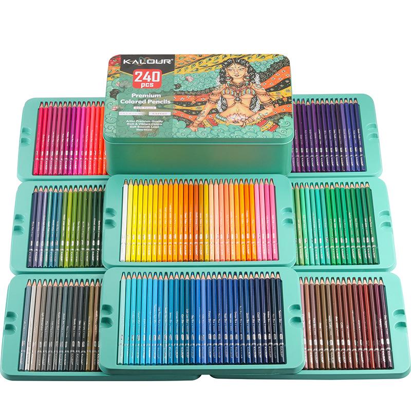 

KALOUR 240-Color Graffiti & Art Brushes Pencil Set