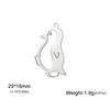 Penguin Stainless Steel Pendant For Men And Women Fashionable And Cute Animal DIY Accessories Valentine's Day Gift Jewelry Gift