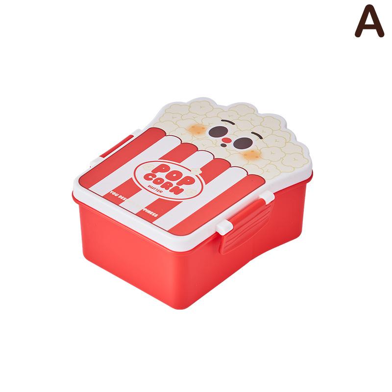 Милый ланч-бокс для детей с рисунком жареной курицы и картофелем фри детский школьный обед для кемпинга пикника еды небольшой контейнер 950₽