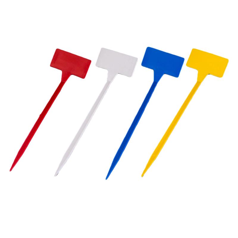 Multicolored Upturned Plant Markers for Easy Plant Identification Set of 10