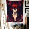 Black Clover Wall Tapestry Aesthetic Wall Hanging Printed Fabric Blanket Decorative Tapestries for Bedroom Living Room Home Decor
