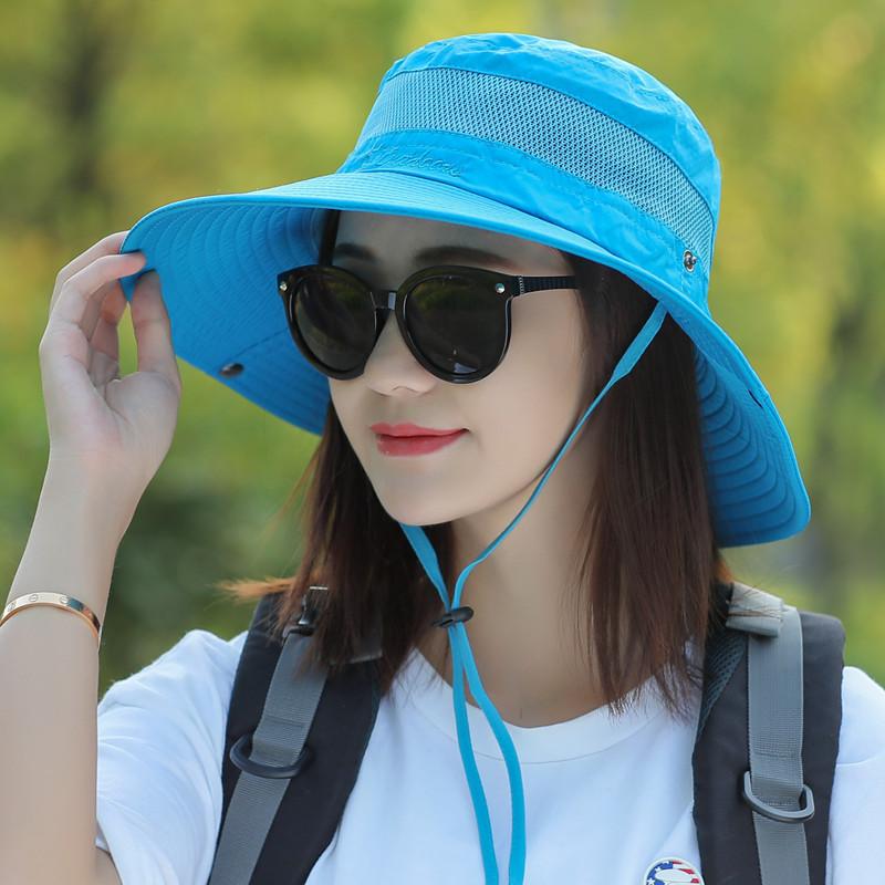 Sun Protection Fisherman Hat With Large Brim For Outdoor Sunshade And Travel