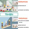 Montessori Holz-Nistspielzeug Stapelspielzeug Magnetisch schwebend Farbe Form Zuordnung Früherziehung Eltern-Kind-Interaktion