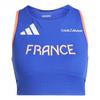 Womens/Ladies France Cropped Vest Top
