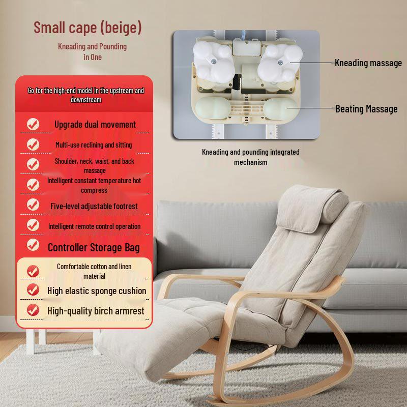 Massage Rocking Chair: Multi-functional Reclining Pad Sofa for Home and Living Room