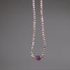 Purple Freshwater Pearl Necklace & Bracelet Set - High-End Gift for Women