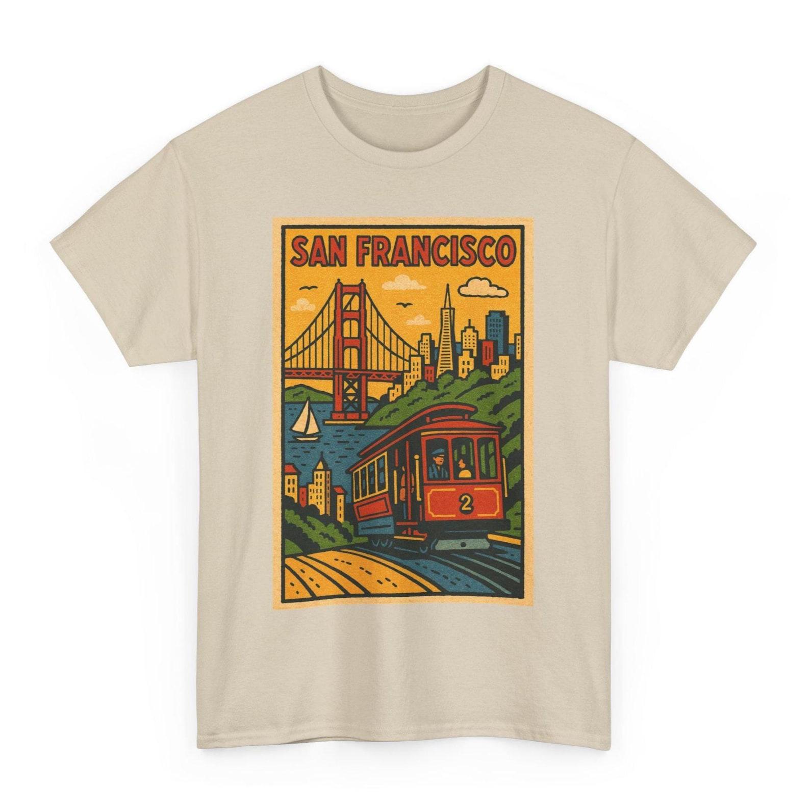 San Francisco T-Shirt: Retro Comic Style Cityscape Tee for Bay Area Lovers & Urban Dreamers 4XL