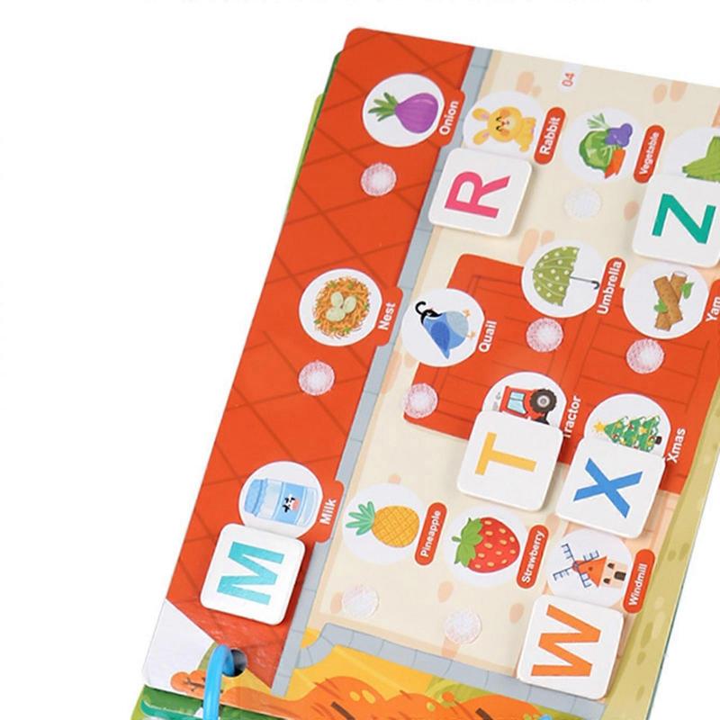 Children's Early Learning Puzzle Book With Reusable Jelly Sticker Develops Motor Skills and Cognitive Abilities
