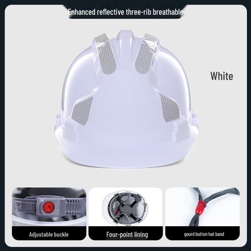 

Reflective Anti-Impact Kung Fu Iron Head Construction Helmet - Enhanced Breathable Safety with Printing