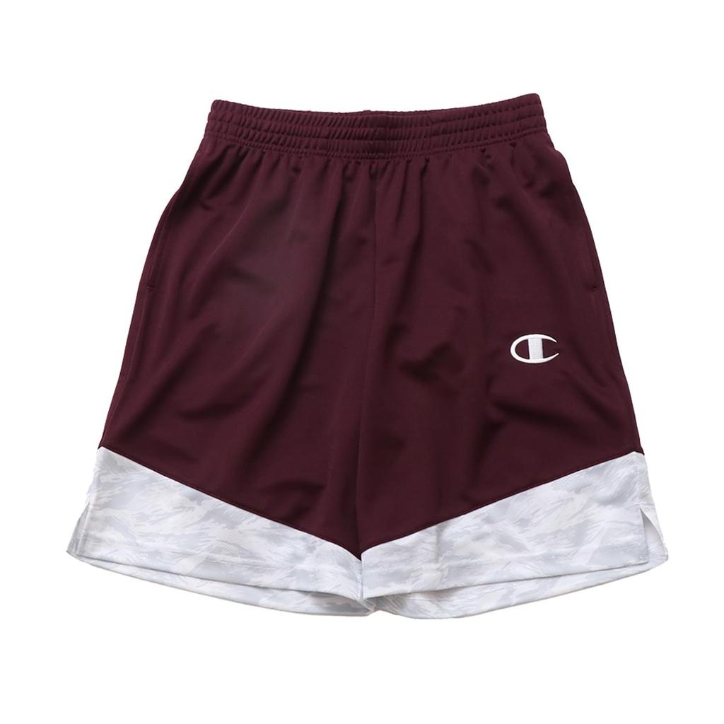 Champion Shorts with Basketball Maroon E-MOTION C3-AB522 Men's Quick-Drying One-Point Logo, Shorts,