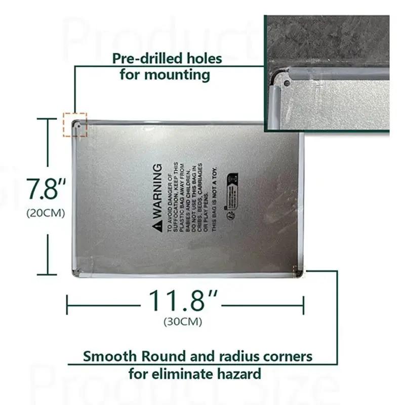 Letrero de chapa de metal Cat & Moon - " |   Arte de pared de hierro duradero para el hogar, bar, cafetería, garaje |