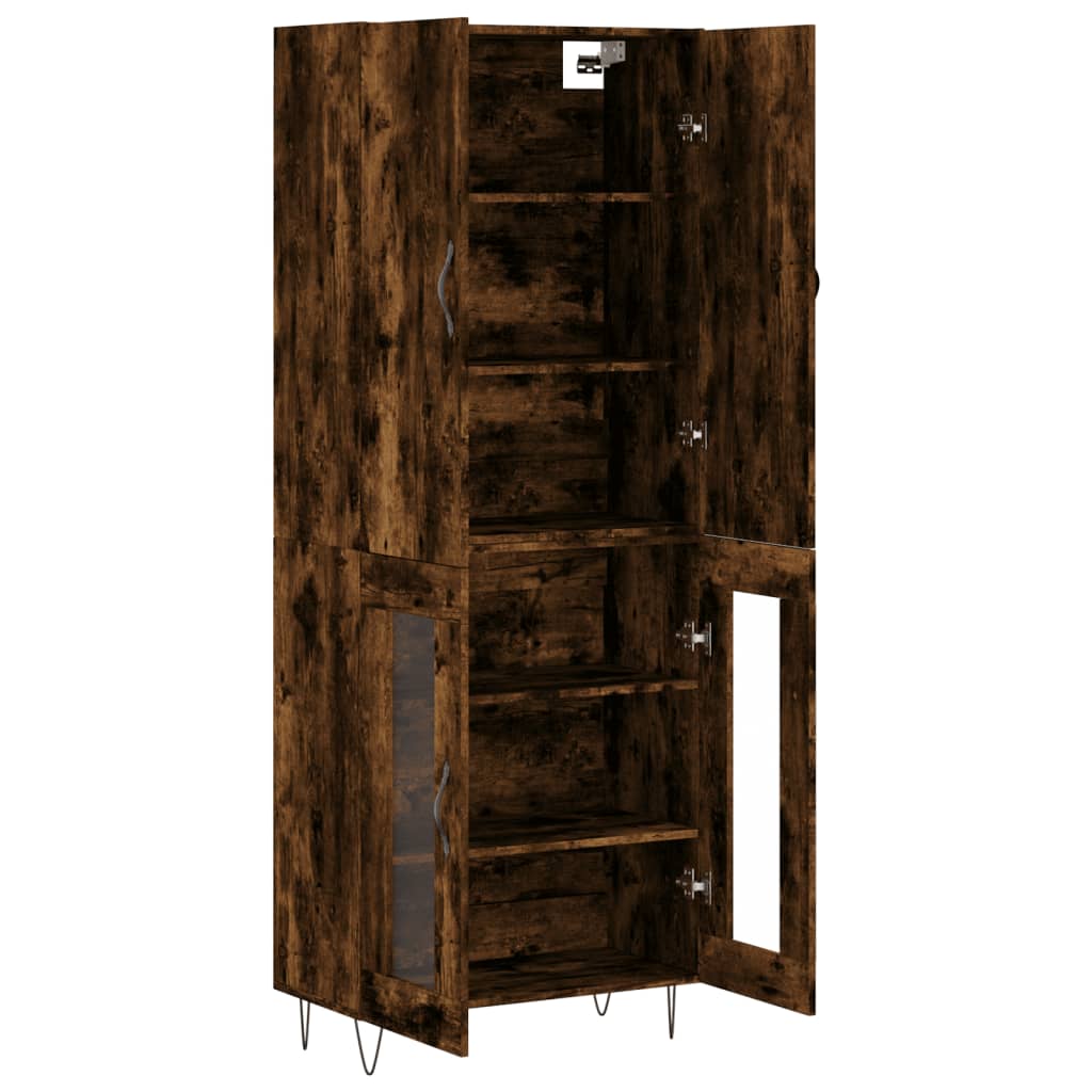 Highboard Smoked Oak 69.5 x 34 x 180 cm Particleboard