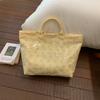 Large Capacity Transparent PVC Waterproof Tote Bag Women Commuter Handbag