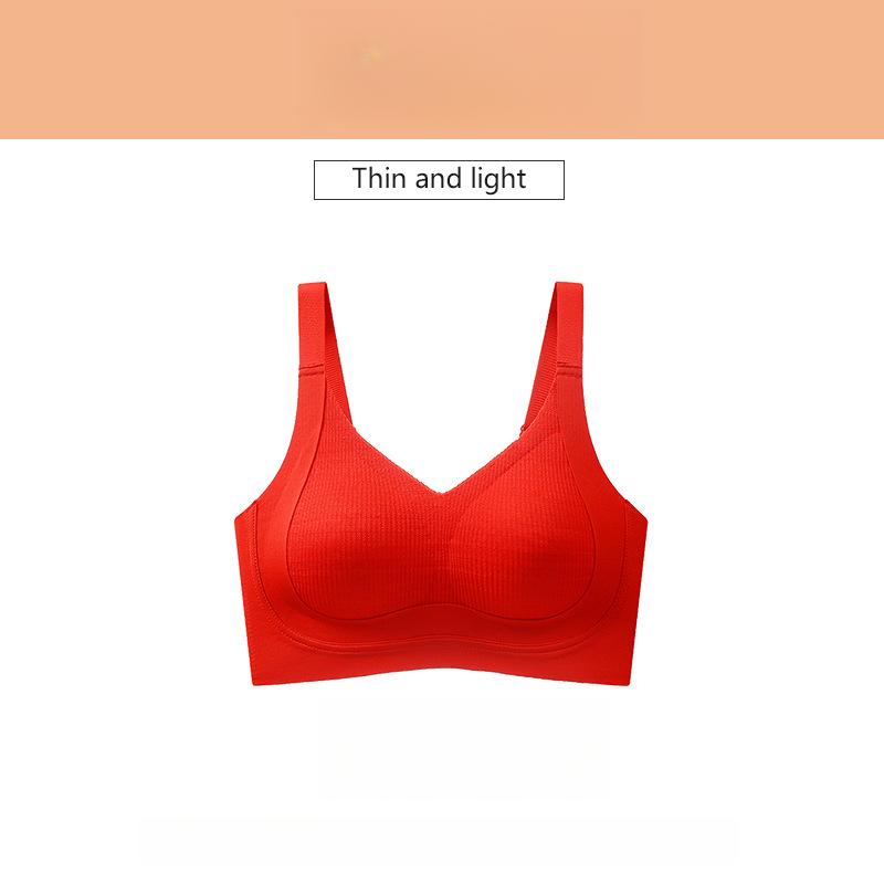 

Красный бюстгальтер с эффектом пуш-ап большого размера для женщин, предотвращающий провисание 2XL красный