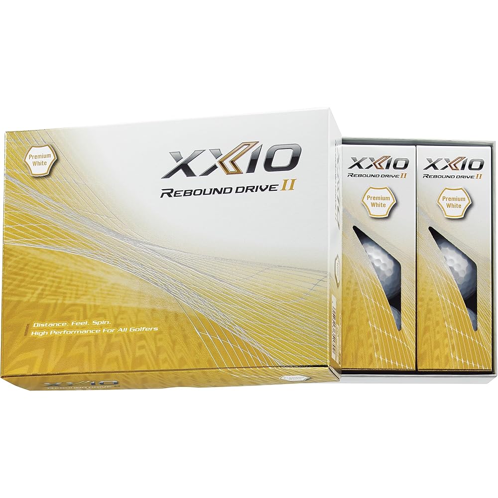 Dunlop XXIO Rebound Drive2 2023 Model Premium White Golf Balls 12 Pack