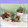 Artificial Rose Scented Flower Plant With Pot For Home Decor And Gift Ideas