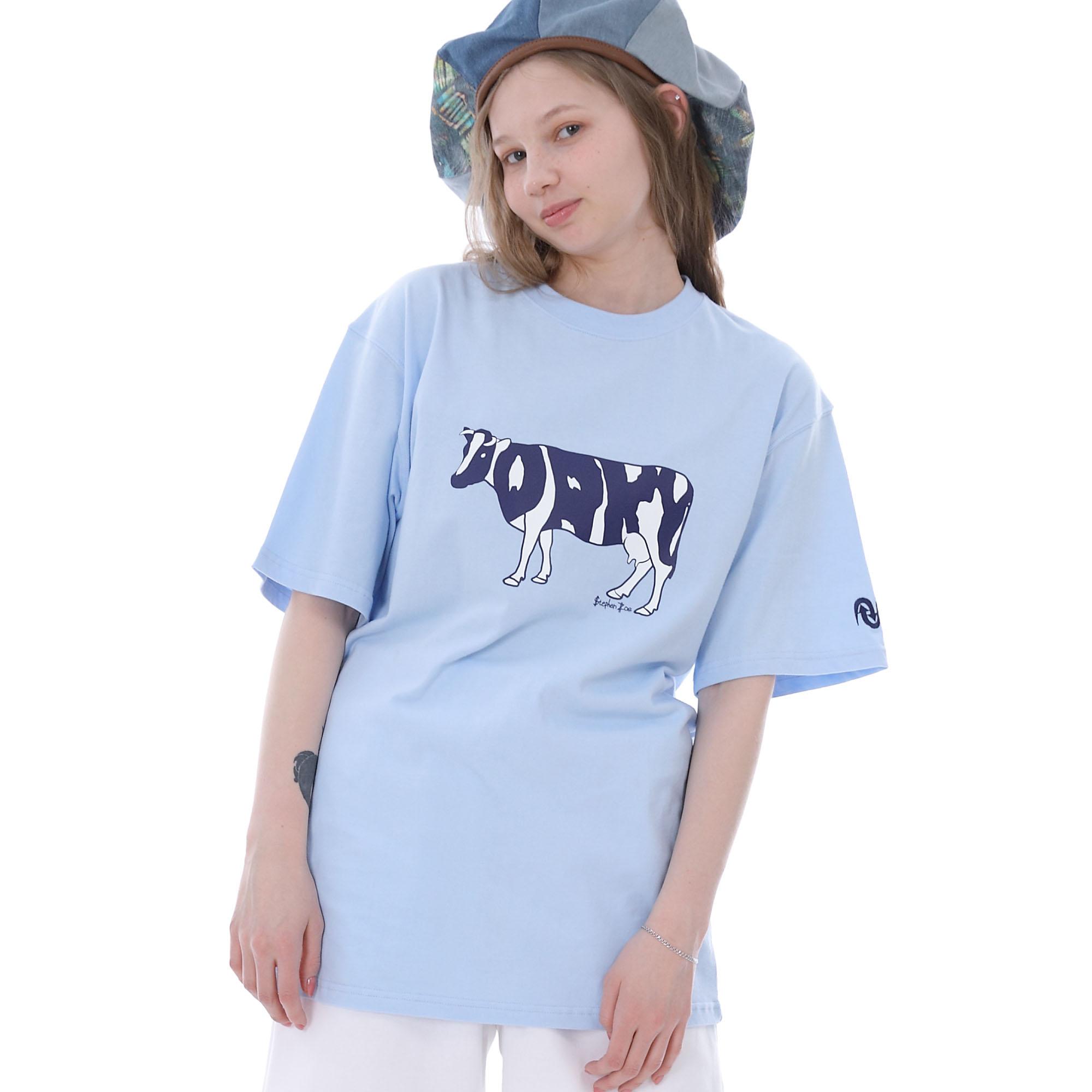 Dolki Cow Short Sleeve Sky Blue Sky Blue/L