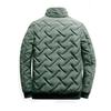 Men S Short Stand Collar Casual Cotton Jacket For Winter