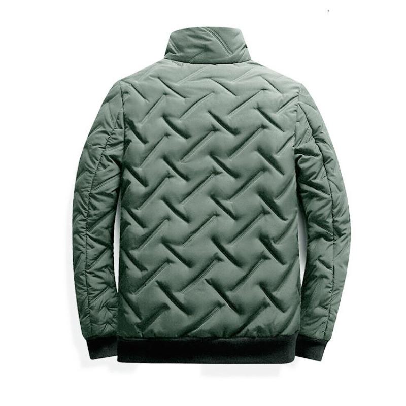Men S Short Stand Collar Casual Cotton Jacket For Winter
