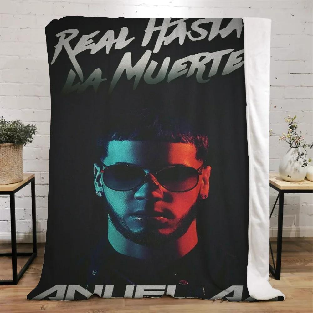 Anuel Aa Blanket Bed Blankets Characters Fluffy Plaid Beach Towel Interior for Home Luxury Bedding Throw Knee Soft Nap King Size