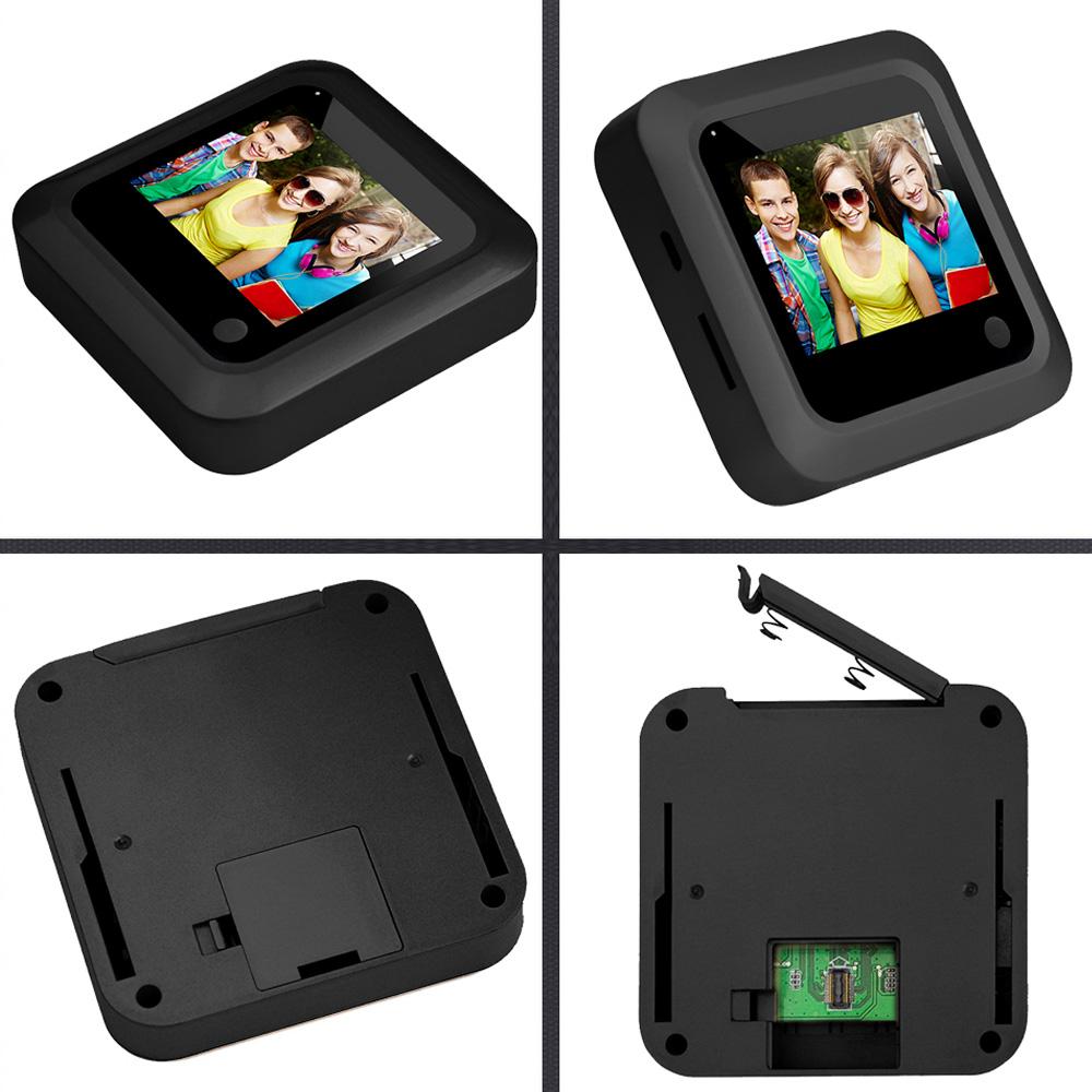 Timbre con vídeo de 2,4 pulgadas, visor de mirilla de 145 grados, timbre de puerta con ojo de vídeo, cámara inteligente para exteriores y hogar