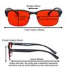 SHINU Red Lens Glasses Block Blue Green Light Anti Glare Computer Glasses for Better Sleep Before Bed