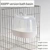 Small Bird Bathing Kit for Parakeets Cockatiel Lovebird Myna Bath Box Anti-Splash Design Detachable Pet Bird Grooming Accessory