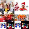 Bright Multi-colored Led Light-up Knitted Gloves Ideal For Halloween And Parties