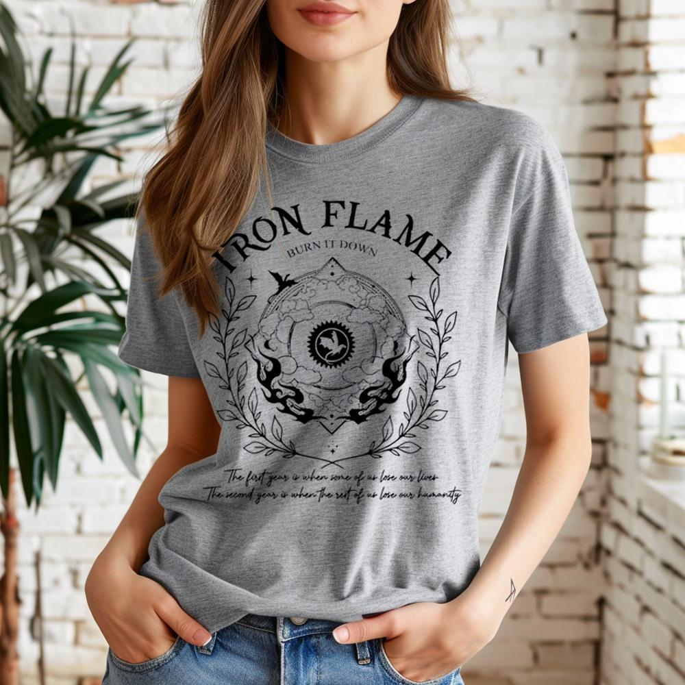 Fourth Wing T Shirt Girl Grunge Pop Culture Comfortable Colorful T Shirt Gothic Anime Punk 80s Digital Hip Hop