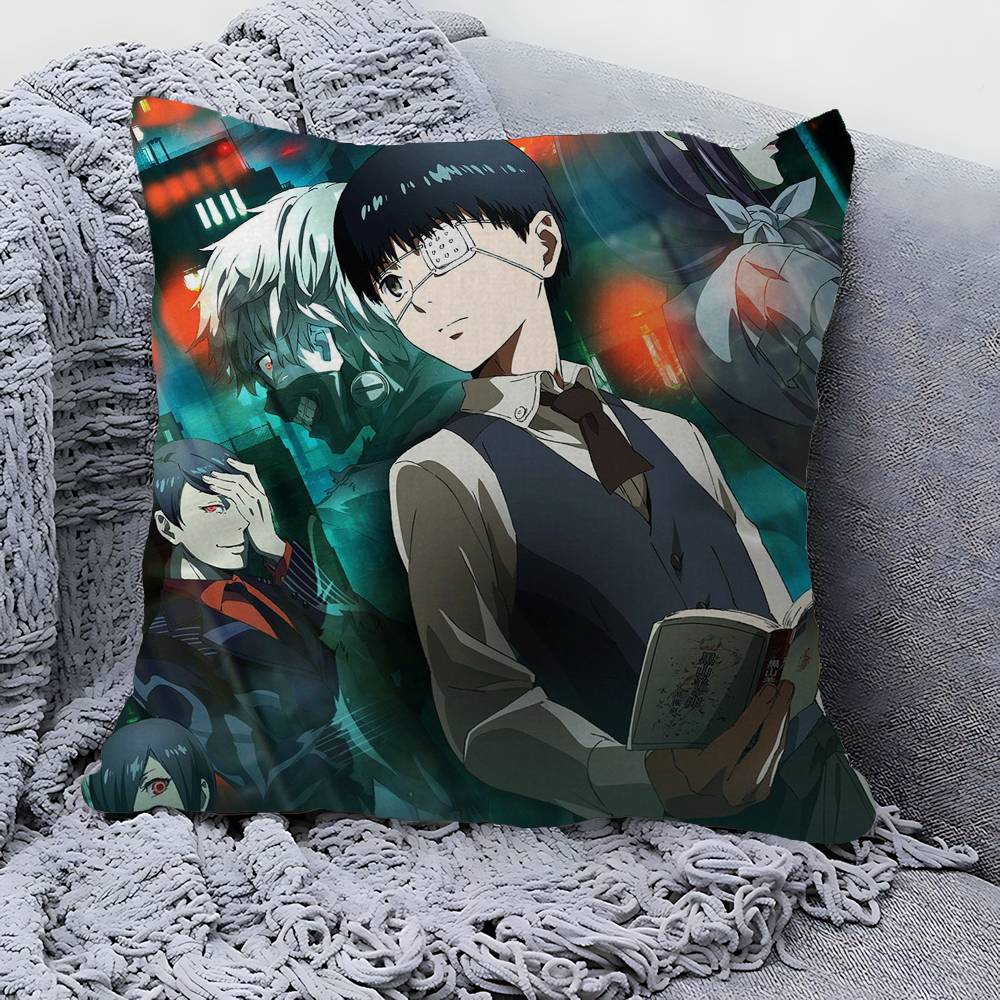 Manga T-Tokyo Ghoul Personalisiertes Bild Text Heimdeko Kissen Haushaltsgeschenke 45x45cm