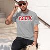 Nofx 2026 Nuova Moda Pesante Popolare Stampa Retrò Divertente Girocollo T-shirt Per Comfort Quotidiano
