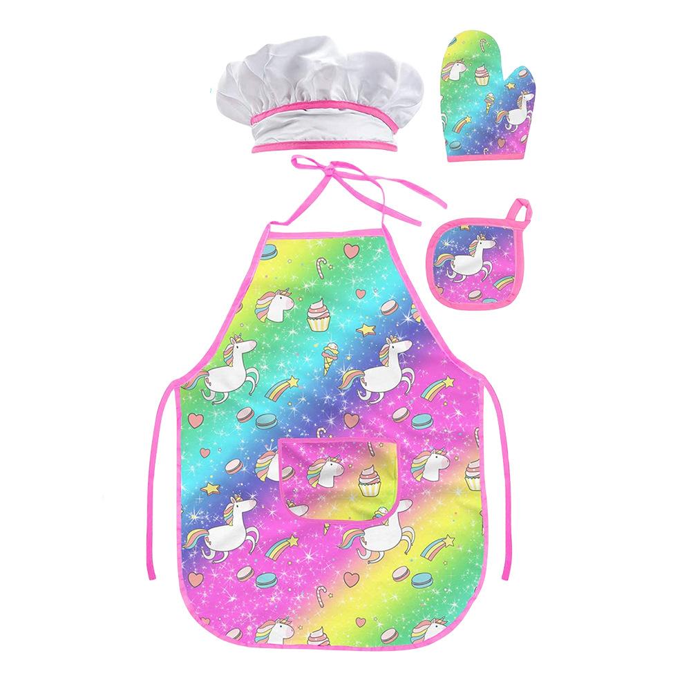 Kitchen Imaginative Childrens Playset With Cartoon Apron And Baking Tool Kit Pieces 15