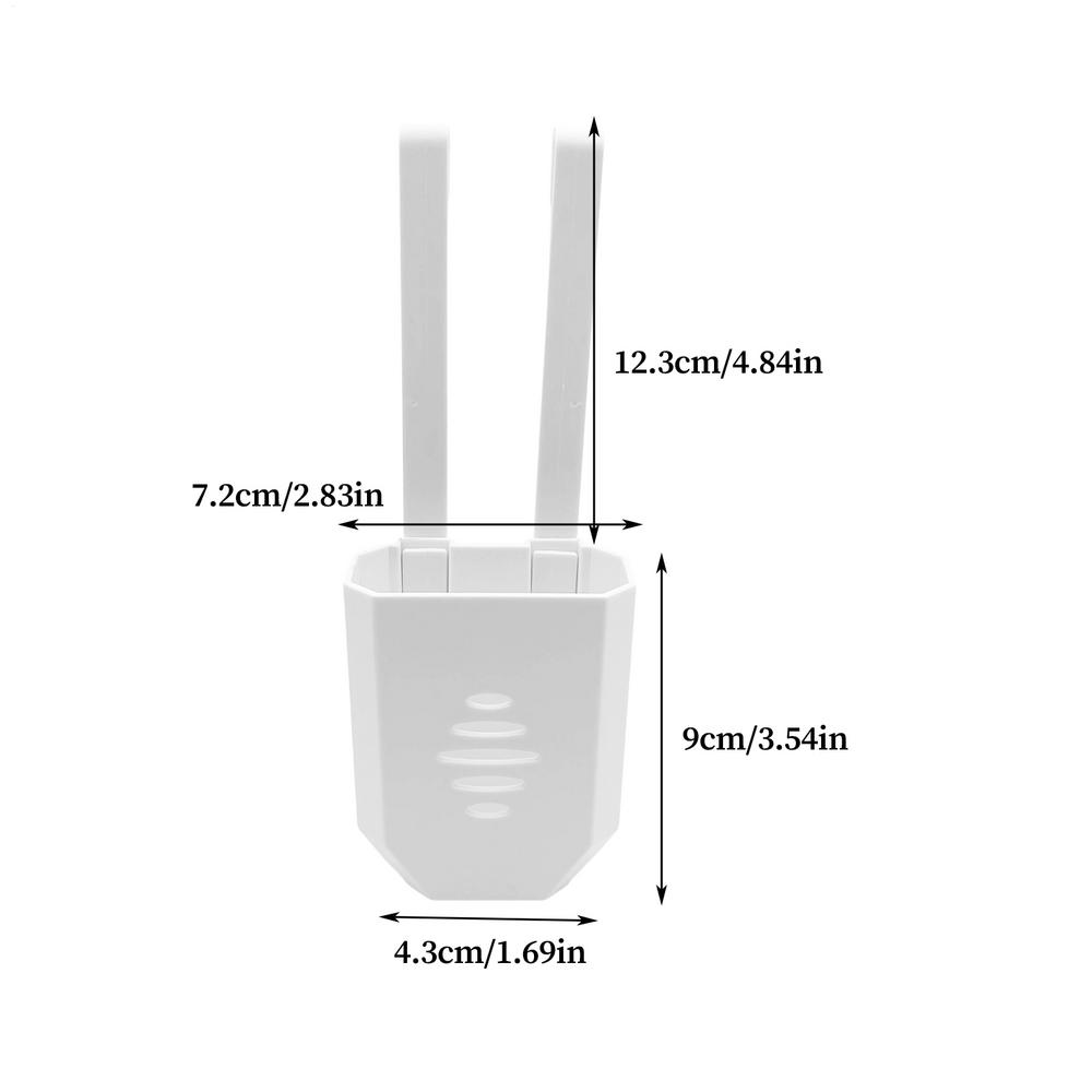 

ABS Toilet Tank Cleaner Holder Dissolution Booster Bracket Suspending Toilet Cleaning Tablet Holder Adjustable Agent Carrier белый