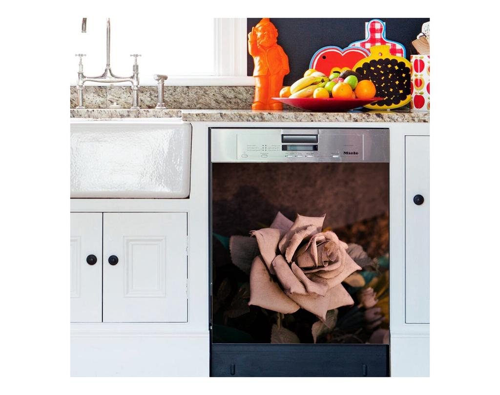 36 Style Dishwasher Decoration Sticker DIY Kitchen Wallpaper Peel and Stick Vinyl Wall Decal LandscapeFlower Mural For Home Decor