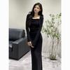 The royal sister cardigan suspender dress two-piece women's clothing 2026 new summer slim-fit fishtail dress