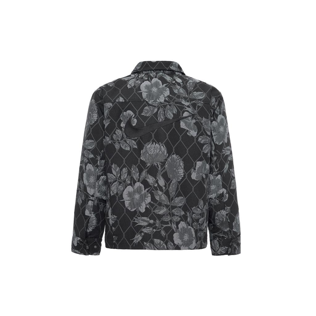 Nike Drukowana Wodoodporna Kurtka Casual z Wieloma Kieszeniami Kurtki Męskie Czarna FN2673-010