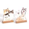 2026 Small Desk Calendar with Wooden Base Cute Dog Cat Patterns Monthly Planner for Organized Daily Plan Gifts for Pet Lovers