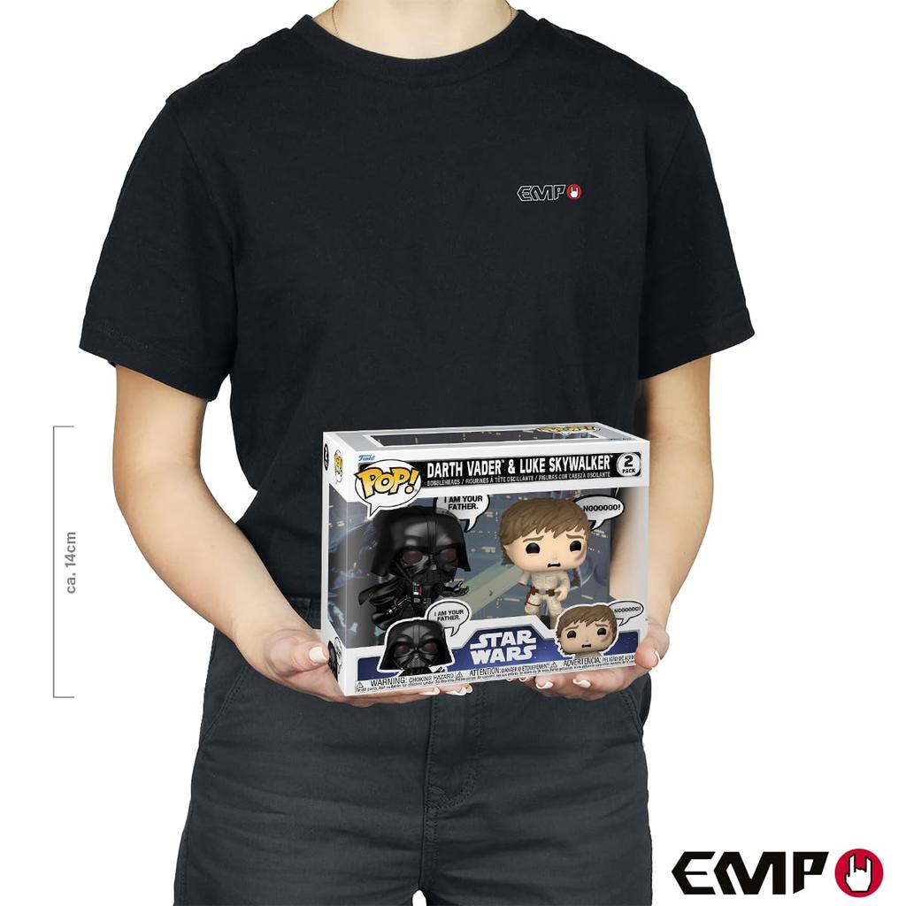 Funko Popstar Sprüche Vader und Luke Luke 2er-Pack Star Wars Sammel-Vinylfiguren Geschenkidee Offizielle Fanartikel Spielzeug für Kinder Erwachsene Fantasy-Fans
