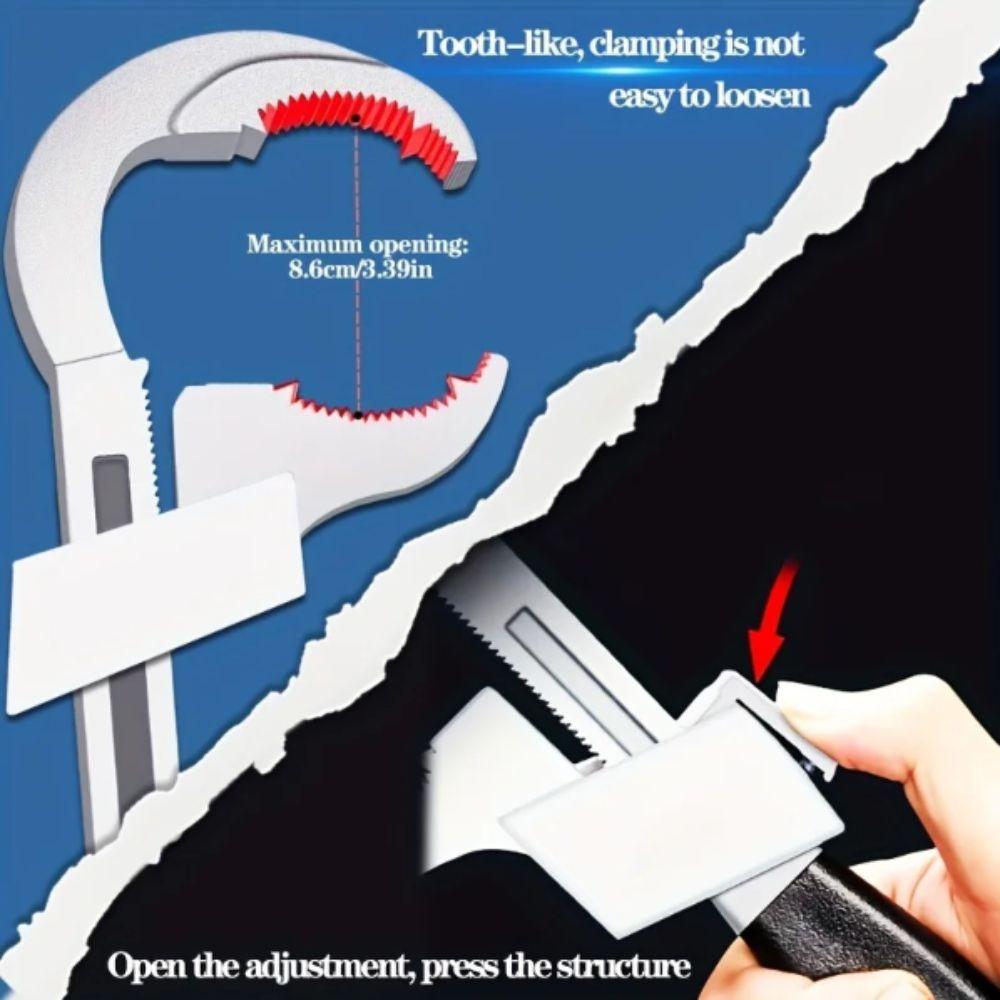 Adjustable Faucet Basin Wrench Multi-Functional Pipe Wrench Plumbing Wrench  Faucet Repair