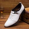 2025 Neue Herrenlederschuhe, Hochzeit Herrenschuhe, formelle Business Casual Herrenbüroschuhe, große Größe