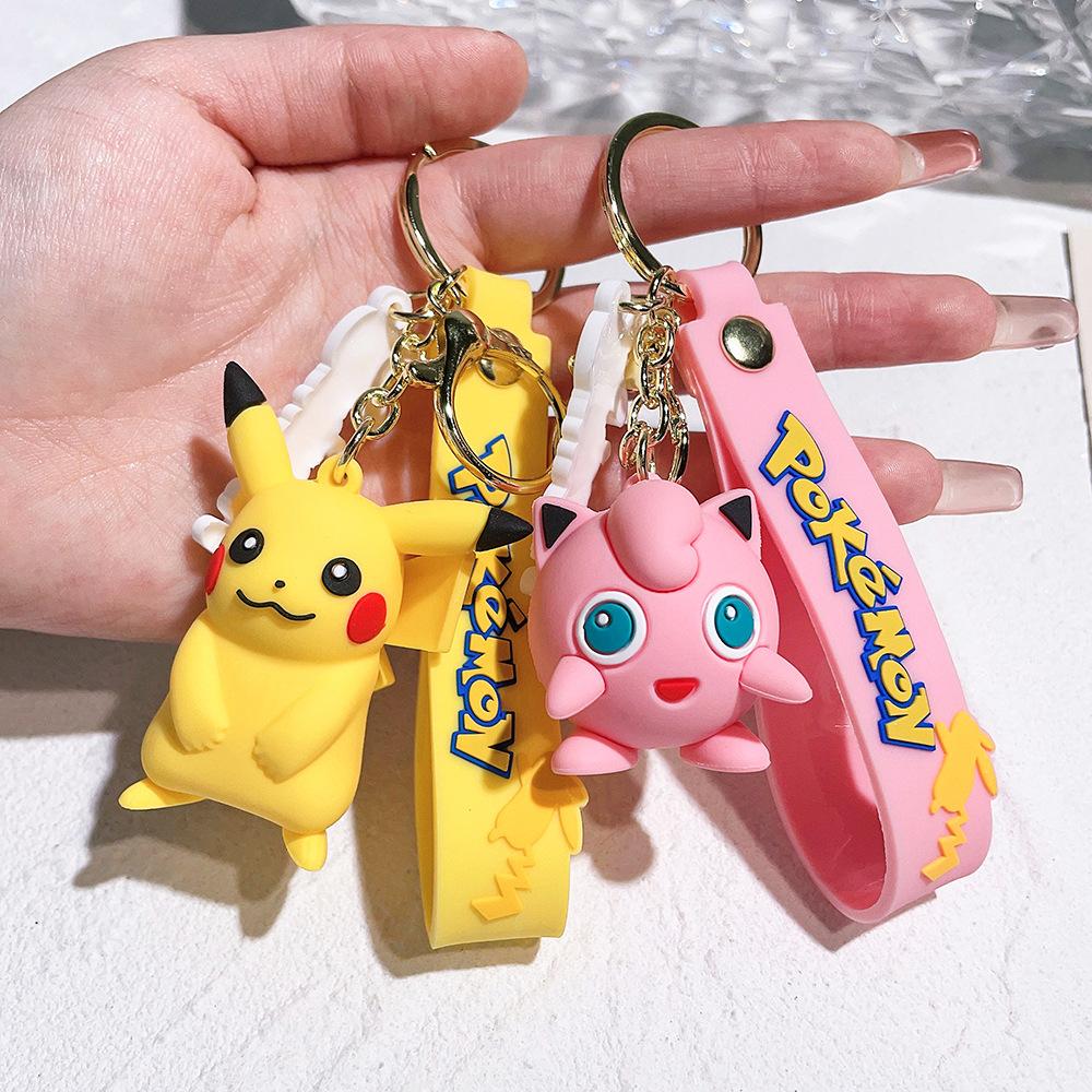 Pok É Mon Pikachu Schlüsselanhänger Cartoon Niedliche Puppe Auto Schlüsselanhänger Taschendekoration Kleines Geschenk