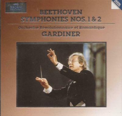 CD GARDINER; ORCH REVOLUTIONNAIRE - Beethoven: Symphonies 1 & 2  4470492 Archiv Produkti 1994 Germany Classical Used