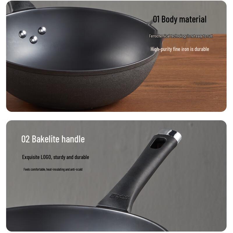 COOKER KING Classic Cast Iron Wok