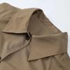 Women's European and American Style Lapel Single-Breasted Trench Coat - Workwear Inspired Fashion Jacket