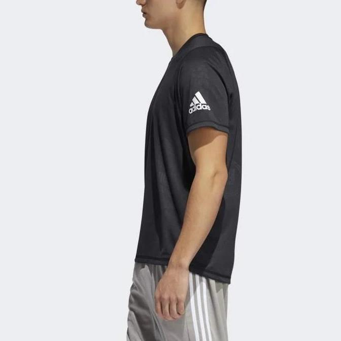 Adidas Training Sports Pullover Crew Neck Short Sleeve T-Shirt Men Tops Black DZ7366