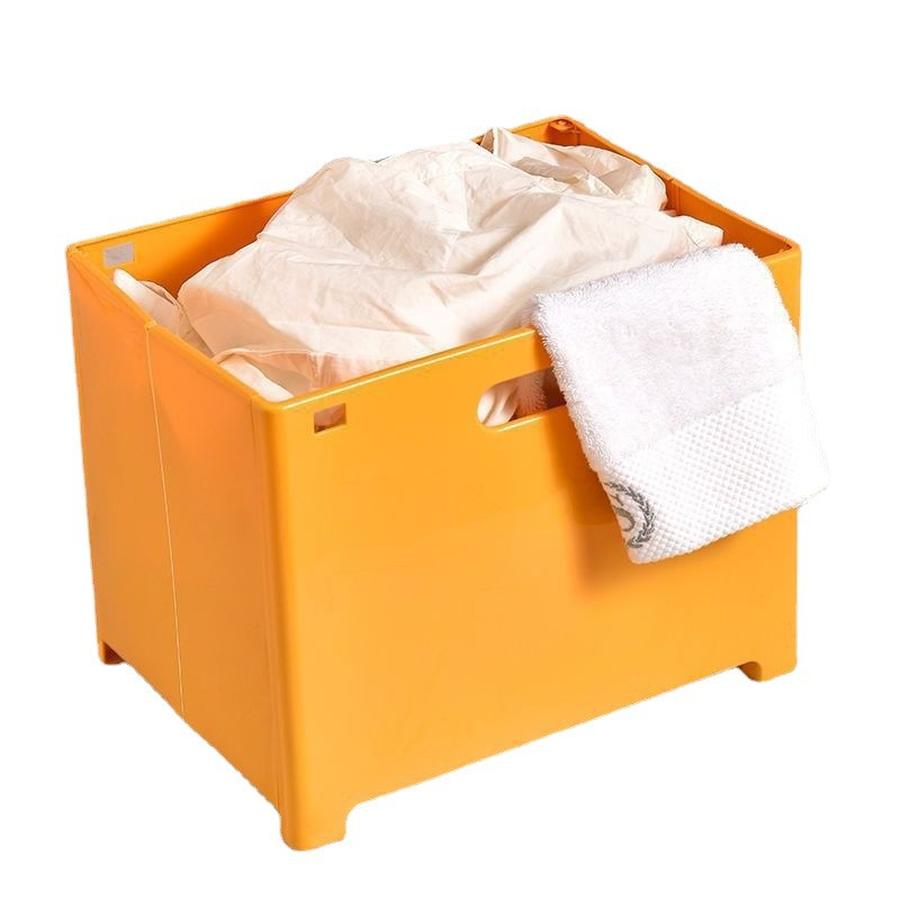 Bathroom Laundry Hamper Foldable Storage Basket Wall Mounted for Toiletries
