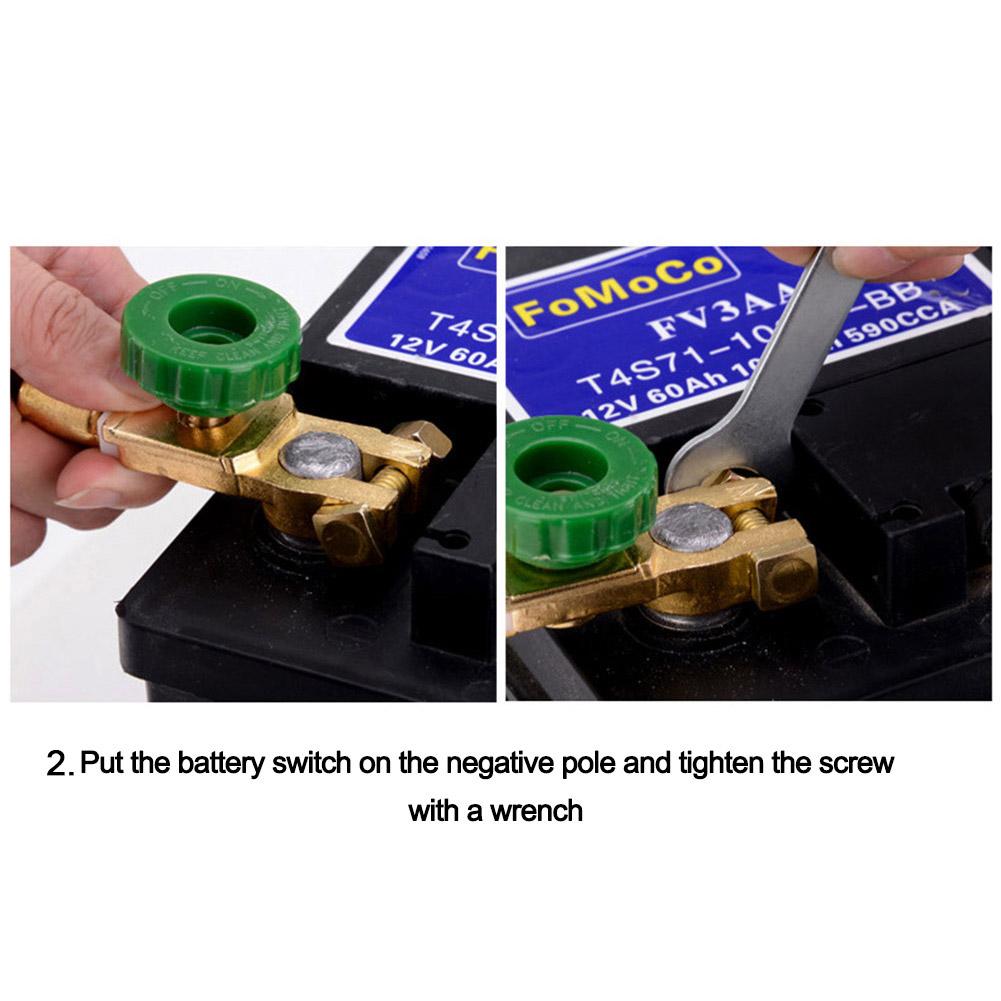 Professional Zinc Alloy Car Battery Switch  Cut-off Switch Protector Battery leak-proof Terminal Car Battery Power-off Switch