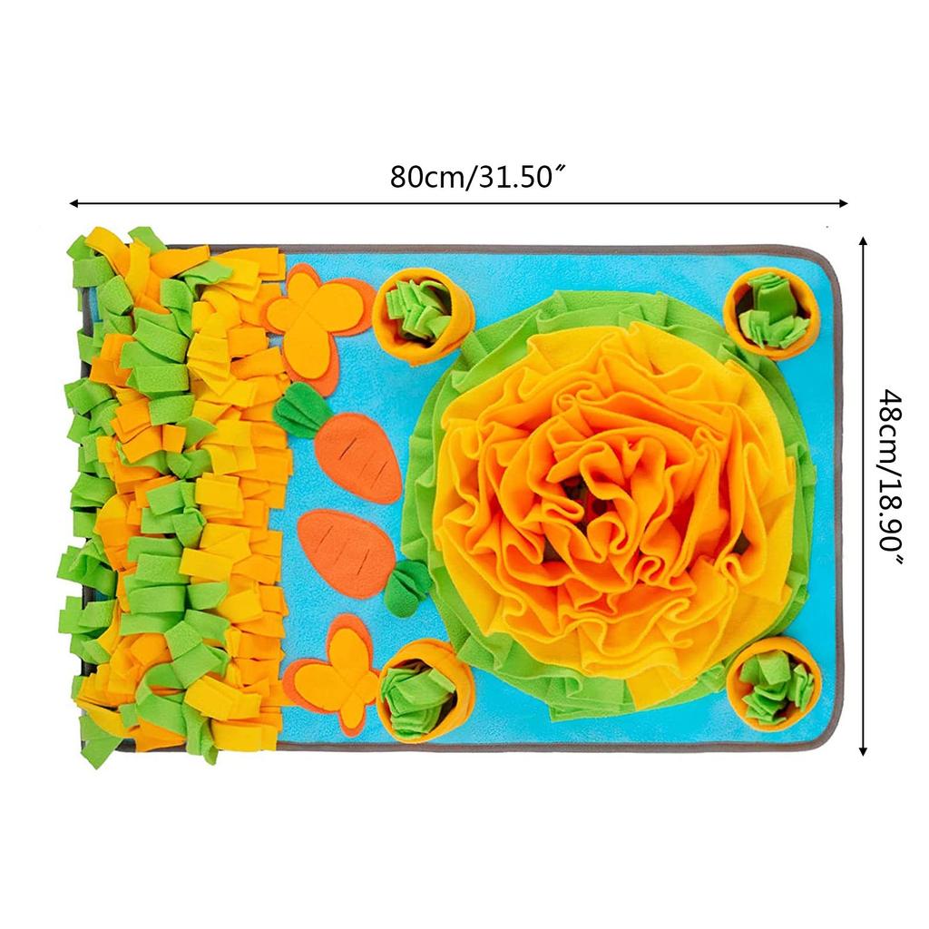 Pet Snuffle Feeding Mat Dog Interactive Puzzle Toy Slow Feeder Large Sniffing Pad Encouraging Foraging Skills for Pets