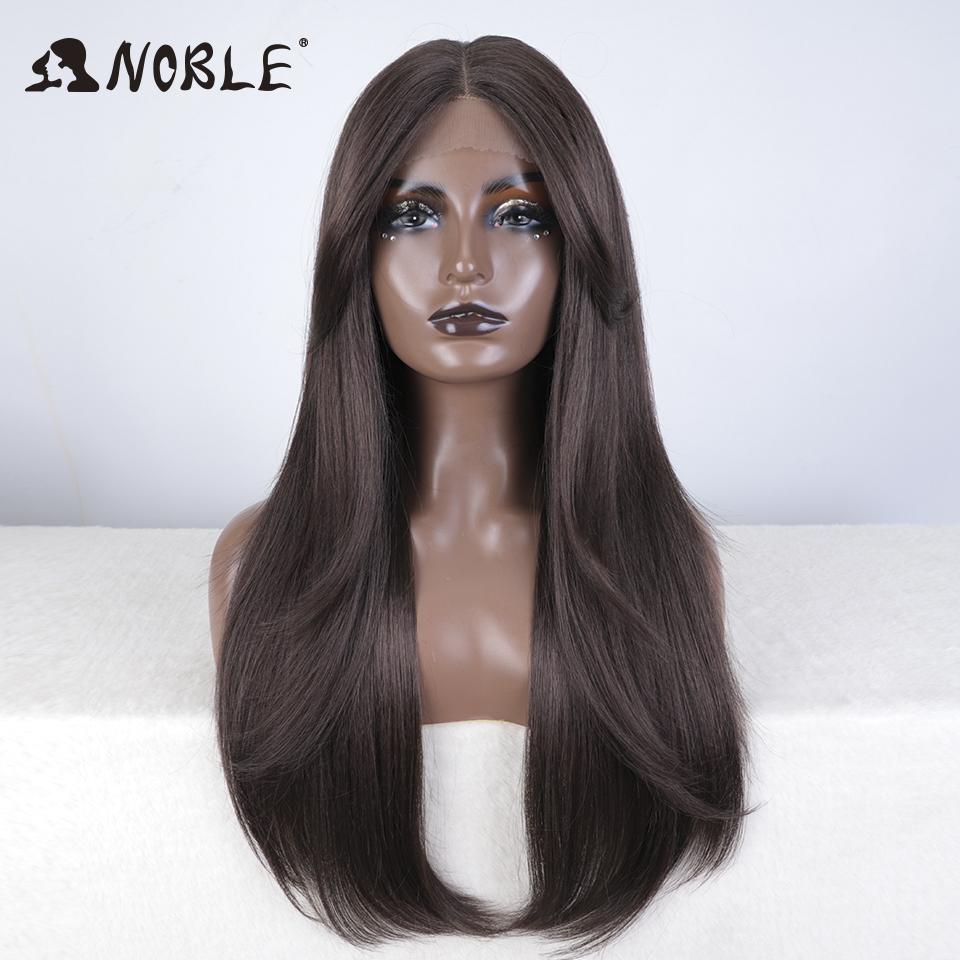 

Noble Synthetic Lace Front Wig 26 Straight Ombre lace Wig Cosplay part Wig Blonde Wigs For Women Lace Wig synthetic Lace Wig (as the picture,130%&26inches&Lace Topline)