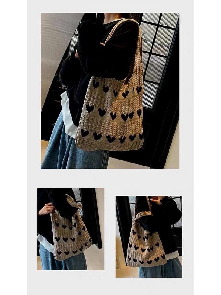 Women's Large Capacity Summer Beach Crossbody Straw Woven Bag